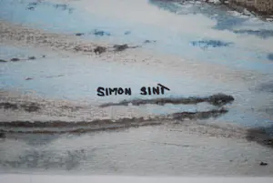 Simon Sint - Landelijke scene - groot schilderij kopen? Bied vanaf 40!