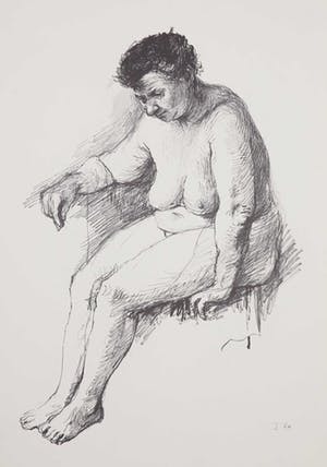 Aat Veldhoen - Rotaprint, Zittende vrouw kopen? Bied vanaf 50!