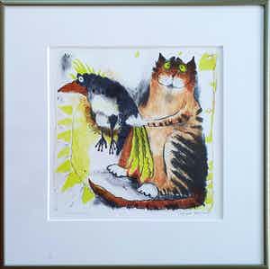 Maricha Tervoort - Vriendschap | Ingelijst verkocht voor € 45!