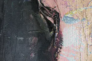 Tjade Witmaar - Olieverf op doek, Spelen(d) met vuur - Ingelijst (Zeer groot) kopen? Bied vanaf 1!