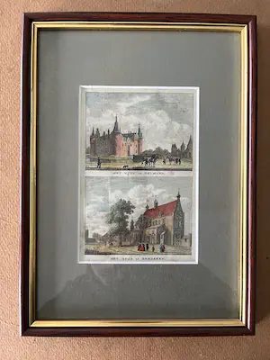 Abraham Rademaker - Helmond / Benderen - Handgekleurde Gravure, Ingelijst kopen? Bied vanaf 30!