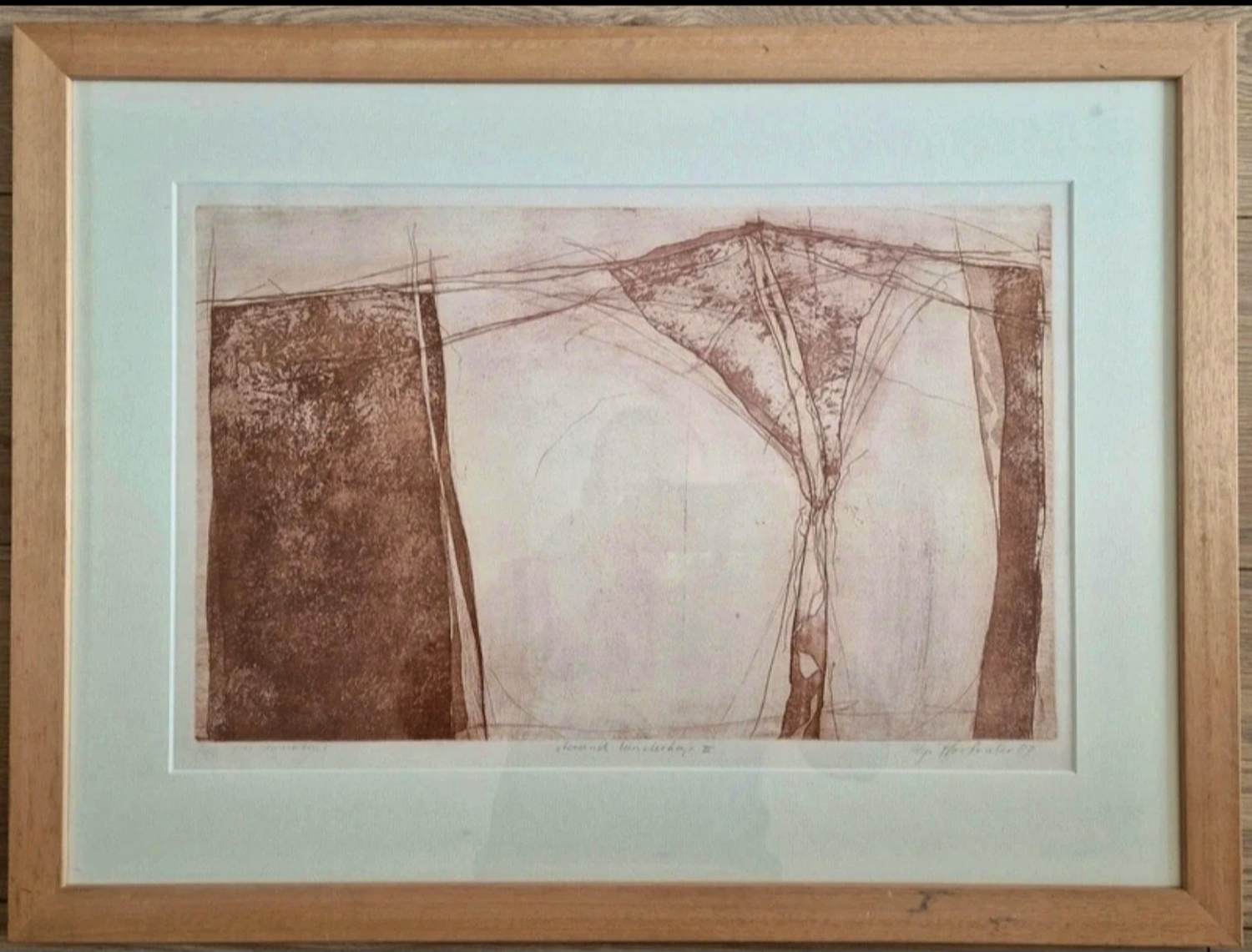 Age Hartsuiker - Ets aquatint Staand landschap kopen? Bied vanaf 75!