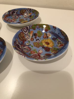 Plateelfabriek Schoonhoven N.V. - Vintage tulpenvaas en vier kleine schaaltjes kopen? Bied vanaf 15!