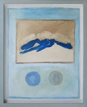 Jan Montyn - Abstracte compositie, - gemengde techniek (ingelijst) kopen? Bied vanaf 155!