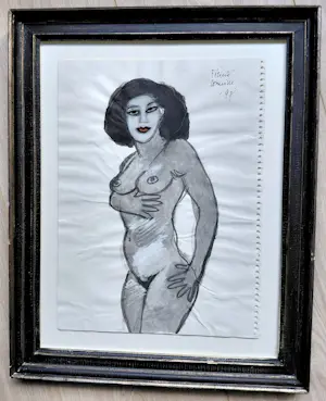 Corneille - Félicité, gemengde techniek op papier (mooi ingelijst) kopen? Bied vanaf 995!