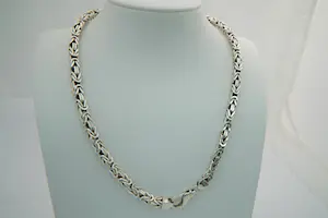 5- Forse & massief  1e gehalte (925) Zilveren collier - Konings schakel kopen? Bied vanaf 160!