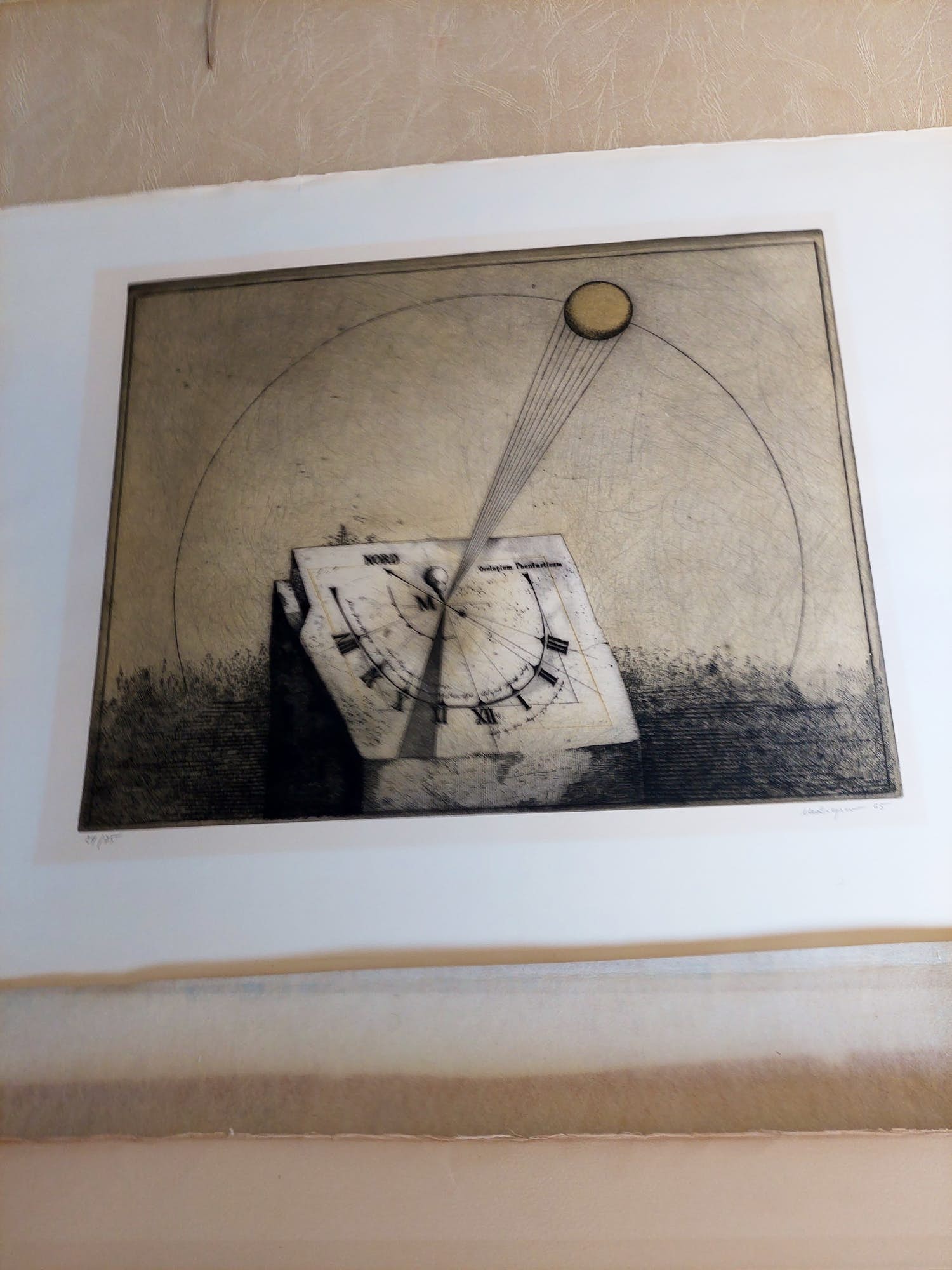 Friedrich Meckseper - Sonnenuhr, 1965 verkocht voor € 160!