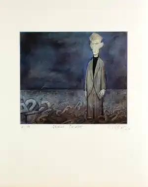 Walter Hanel - Samuel Beckett - épreuves d'artiste verkocht voor € 5!