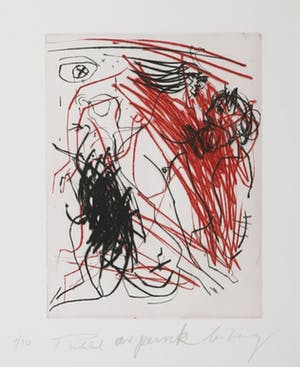 A.R. Penck - en Frank Breidenbruch - Ets en aquatint, Zonder titel kopen? Bied vanaf 1!