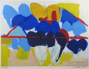 Jan Cremer - Zeefdruk, Tulips - Ingelijst (Groot) kopen? Bied vanaf 150!