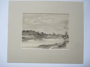 Niet of onleesbaar gesigneerd - Aquarel Wijk bij Duurstede kopen? Bied vanaf 10!