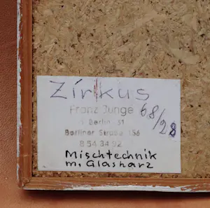 AcheterFranz Junge - "Zirkus-Szene" 1968? Enchérissez de 99!