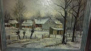 Pie Wilhelmus - Winterlandschap met boerderij kopen? Bied vanaf 255!