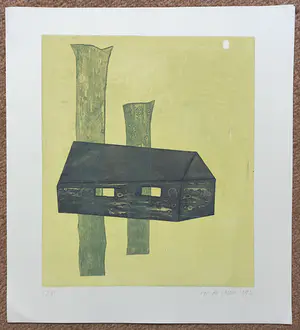 Margot de Jager - Huis met bomen, aluminiumprint (kleine oplage) kopen? Bied vanaf 40!