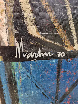Vicente Martin - Luna - abstracte compositie kopen? Bied vanaf 200!