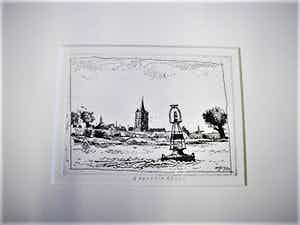 Herman Berserik - Karakteristiek Grafiek - droge naald Ets / proefdruk - "Boeien" passe partout verkocht voor € 39!