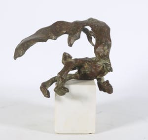 Johan de Zoete - Bronzen beeld, Z.T. Gevecht kopen? Bied vanaf 150!