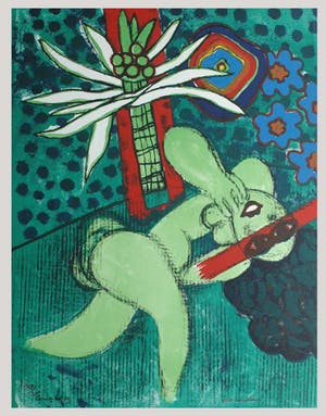 Corneille - Elle est fleur - Handgesigneerde Lithografie op Büttenpapier 1972 - oplage 200 kopen? Bied vanaf 295!