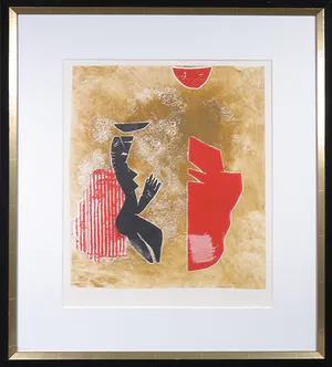 Natascha Mann - Litho, Zonder titel - Ingelijst kopen? Bied vanaf 1!