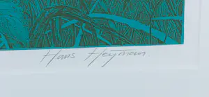 Hans Heijman - Zeefdruk, Waar op de zomerwei de hoge grassen zijn - Ingelijst kopen? Bied vanaf 50!