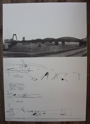 Auke de Vries - litho: ontwerp Maasbeeld (1982) kopen? Bied vanaf 75!