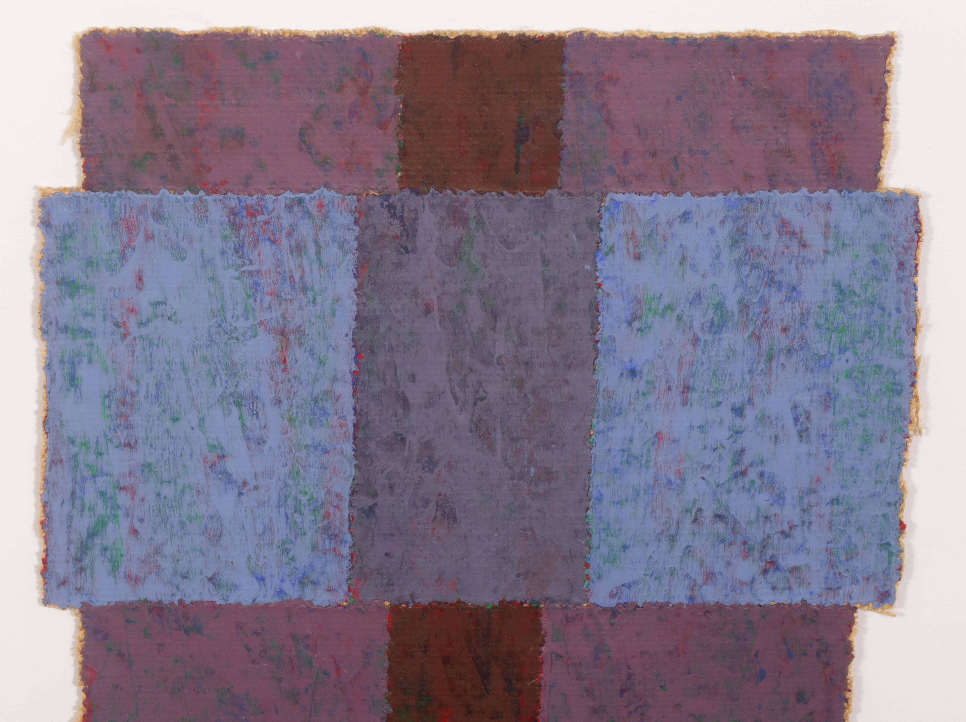 Ralph J. Petschat - Acryl en papier op jute, Stapelbare elemente - Ingelijst kopen? Bied vanaf 50!