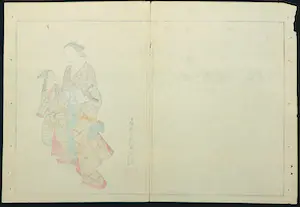 Niet of onleesbaar gesigneerd - Houtsnede, Drie figuren kopen? Bied vanaf 1!