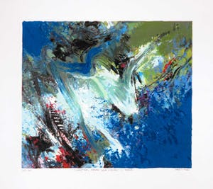 Mattie Schilders - Zeefdruk, Water, Bron van leven I kopen? Bied vanaf 1!