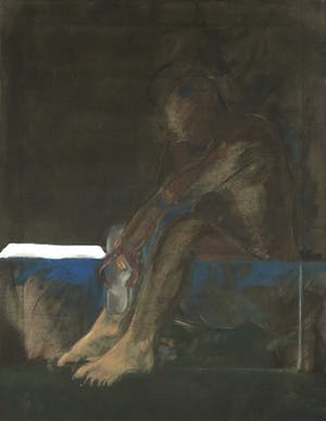 Peter Kantelberg - Olieverf op doek, Zonaanbidder - Ingelijst kopen? Bied vanaf 1!