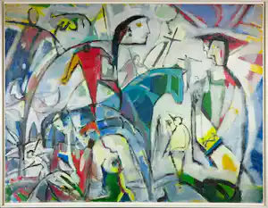 Klaas Boonstra - Olieverf op board, Zonder titel - Ingelijst (Groot) verkauft für € 300!