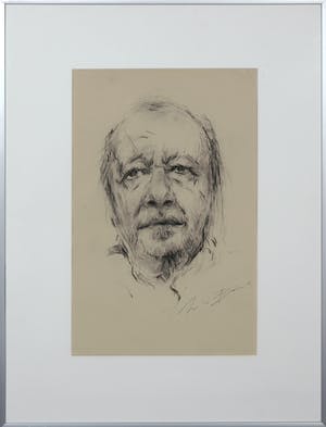 Wim de Bruin - Krijttekening, Ramses Shaffi - Ingelijst kopen? Bied vanaf 1!