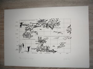 Yvon van der Weerd - 6 zeefdrukken Madrigalen van de stad Breda met tekst van Jan Doms kopen? Bied vanaf 35!