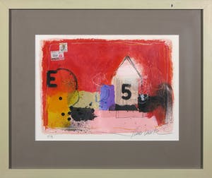 Theo Koster - Zeefdruk en collage, 5 - Ingelijst kopen? Bied vanaf 20!