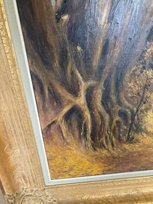 Onbekend - Expressief Modern Schilderij – Gesigneerd, Onbekende Kunstenaar – Herfst kopen? Bied vanaf 60!