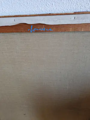 Wil van Leeuwen - Groot expressionistisch olieverf op paneel - Abstract - gesigneerd - Ingelijst kopen? Bied vanaf 69!