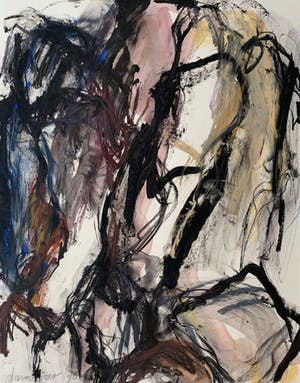 Eugenie Dammer - gemengde techniek op papier - 'In stretto rapporto' - 1996 (Uniek werk) kopen? Bied vanaf 1!