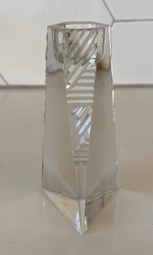 Villeroy en Boch - Twee kristallen Prisma kandelaren kopen? Bied vanaf 1!