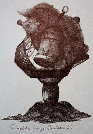 Dirkje Kuik - Litho: Egel - 1966 verkocht voor € 55!