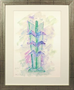 Jan Wolkers - Offset-litho, Ontwerp voor het Theo Thijssen-monument - Ingelijst kopen? Bied vanaf 50!
