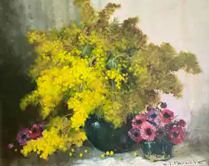 Henri Joseph Pauwels - mimosa, anemonen verkauft für € 109!