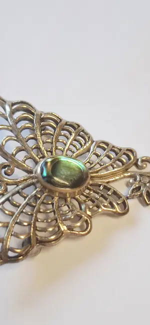 Art Nouveau-sterlingzilveren vlinderbroche en hanger uit  1910. kopen? Bied vanaf 40!
