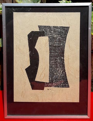 Peter Geni - Compositie (1959), tekening (ingelijst) kopen? Bied vanaf 100!