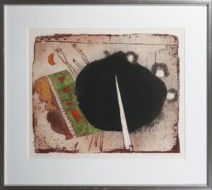 Michel van Overbeeke - Kleurenets met bladgoud, One-way - Ingelijst kopen? Bied vanaf 50!