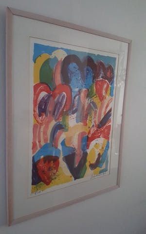 Jan Cremer - Tulpen 2 - zeefdruk met beperkte oplage. kopen? Bied vanaf 245!