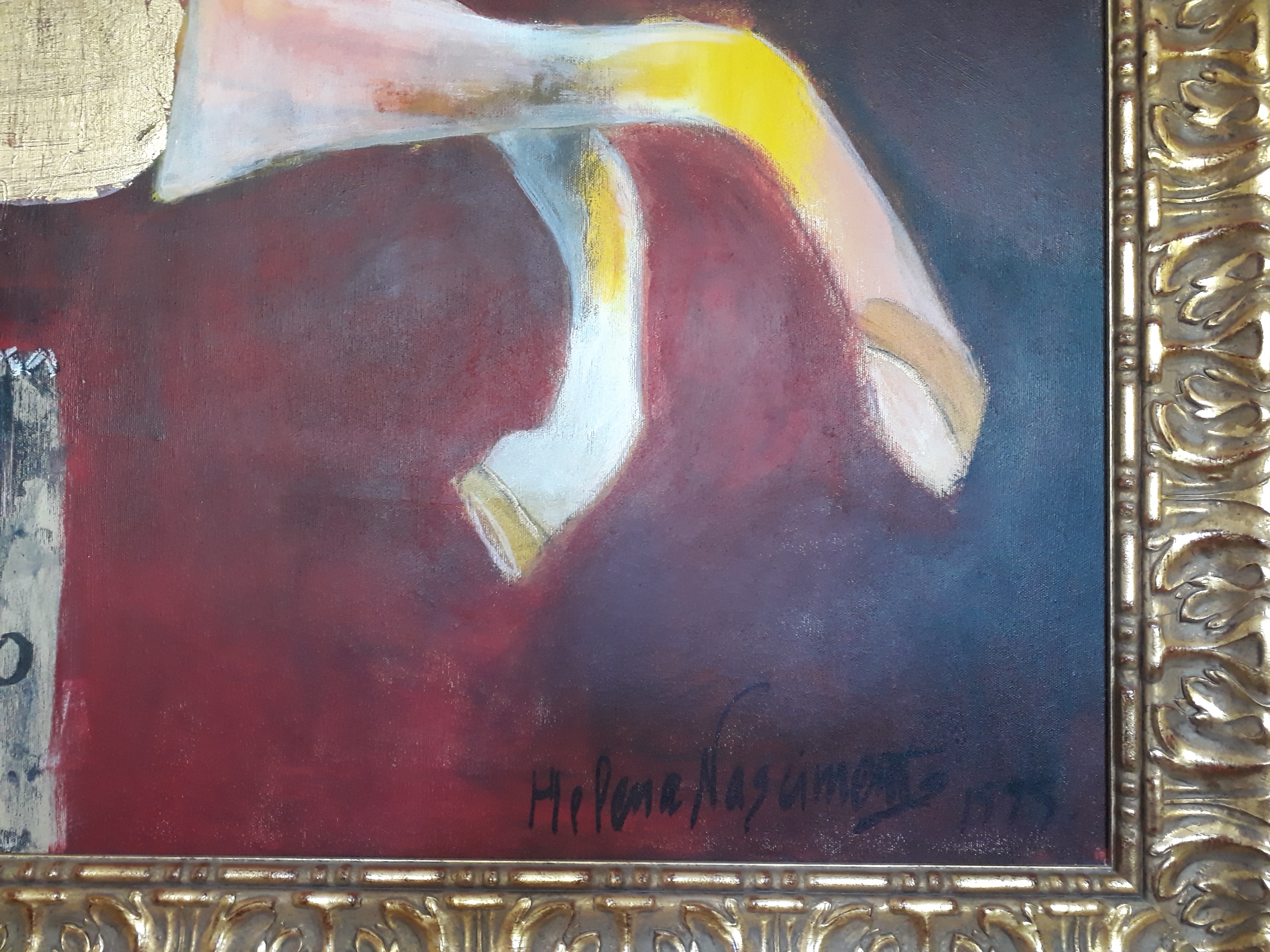 Helena Nascimento - Gold & red horse kopen? Bied vanaf 1575!