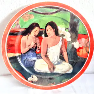 Porzellanfabrik W. Goebel - 2 Wandteller Artis Orbis Paul Gauguin Arearea und Deux Tahitiennes 90er Jahre kopen? Bied vanaf 90!