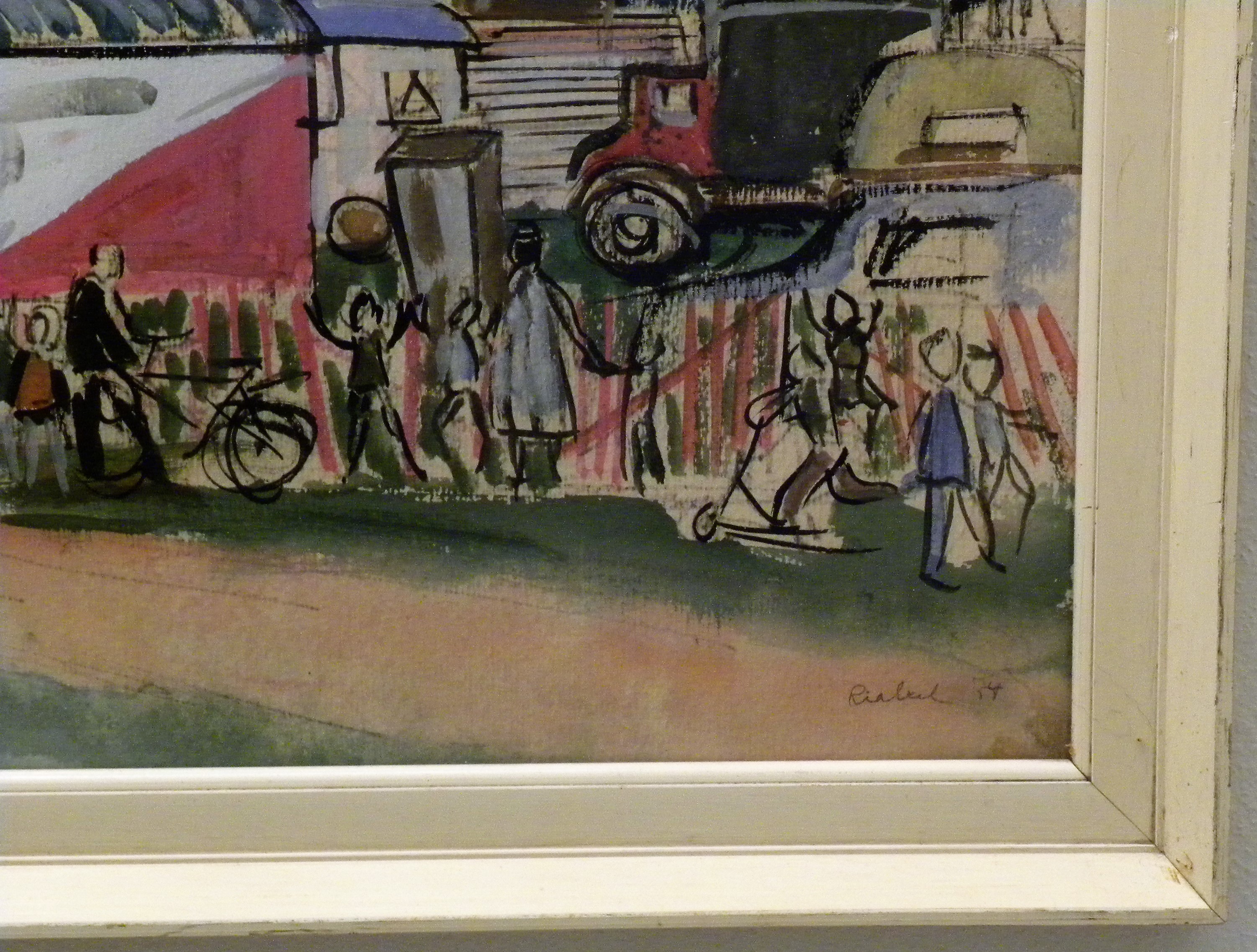 Niet of onleesbaar gesigneerd - Circus - 1954 - wel gesigneerd kopen? Bied vanaf 1!
