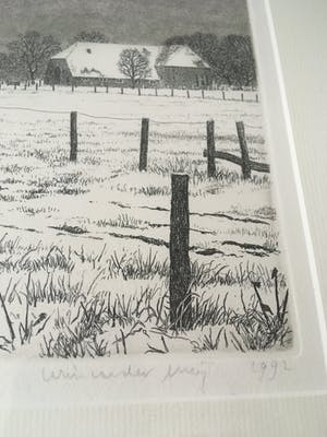 Wim van der Meij - Winterlandschap kopen? Bied vanaf 50!