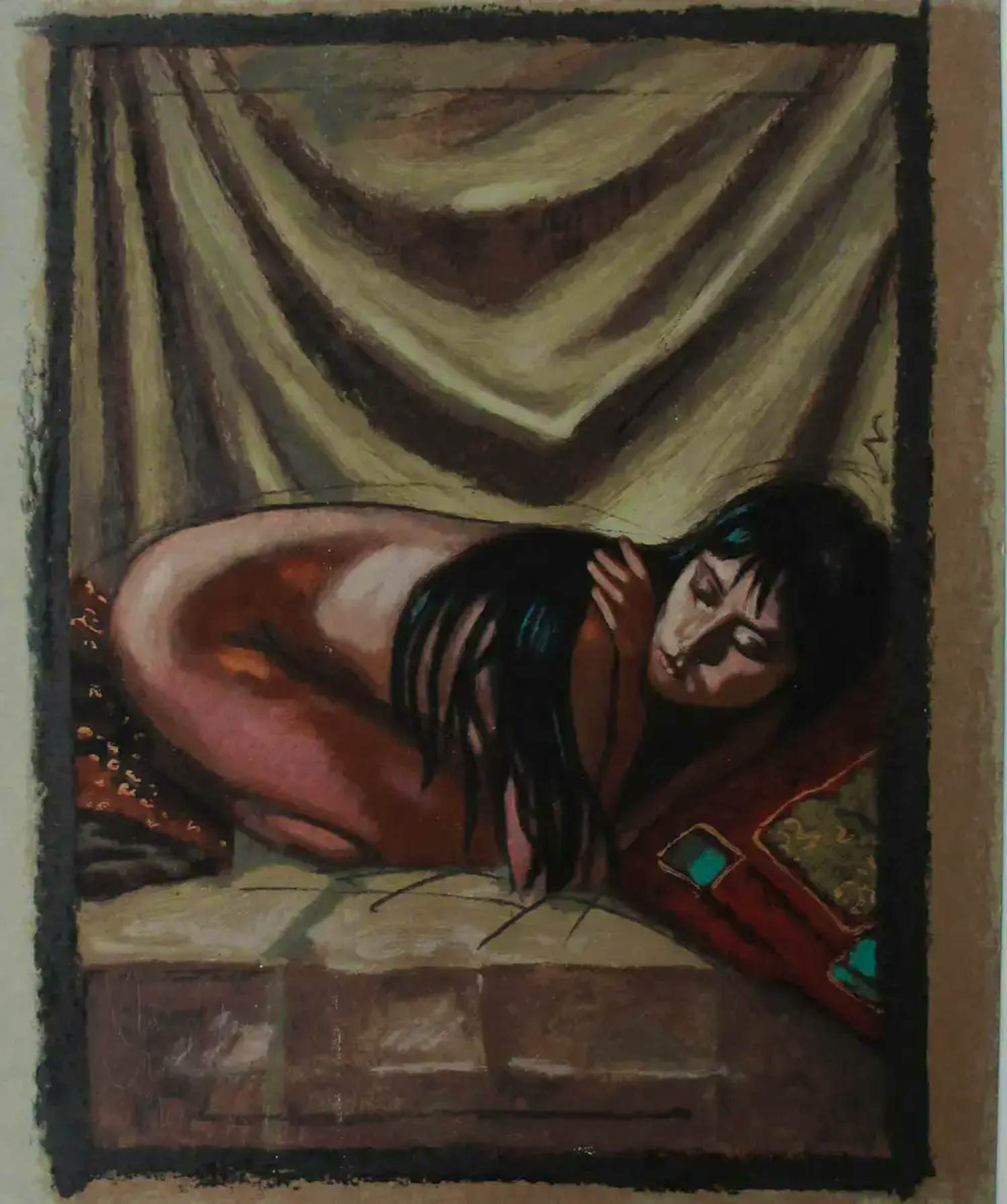Buy Nico Vrielink - Zeefdruk: vrouwelijk naakt: Jane? Bid from 79!
