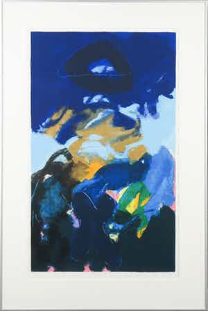 Henk van Vessem - Zeefdruk, De nacht, Twenty four hours IV - Ingelijst verkocht voor € 40!